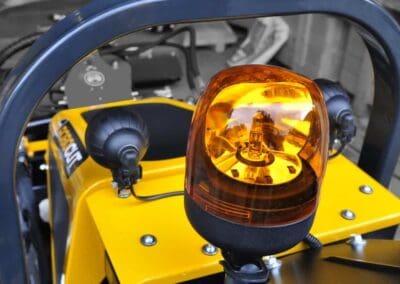 general accessories up close of flashing light