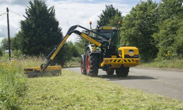 McConnel powerarm 75 series in action cutting the roadside