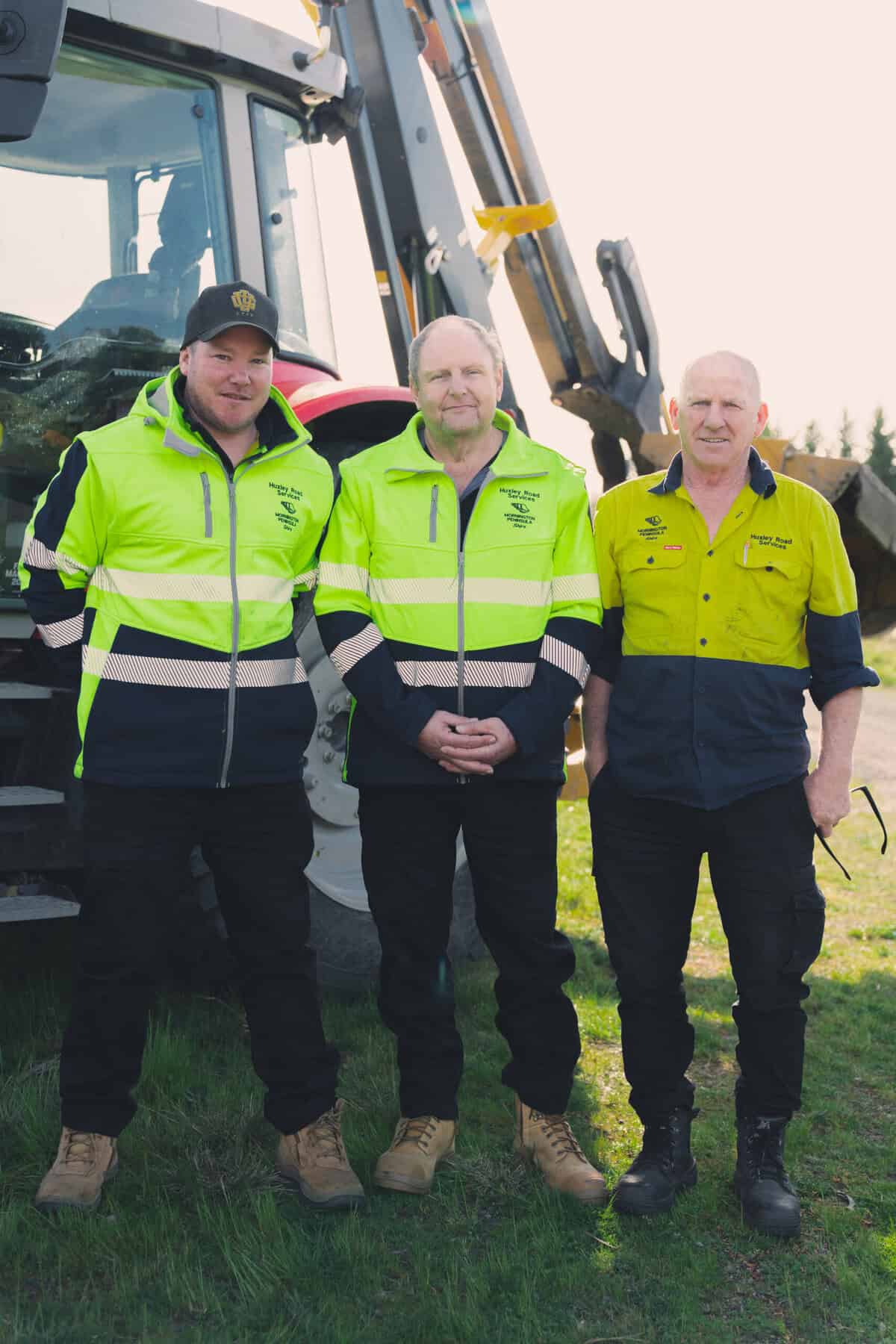 Huxley Roadside Services 3 guys together ready to work