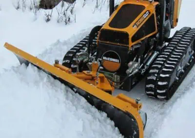ROBO blade plowing dirt