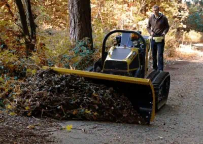 ROBO blade pushing dirt