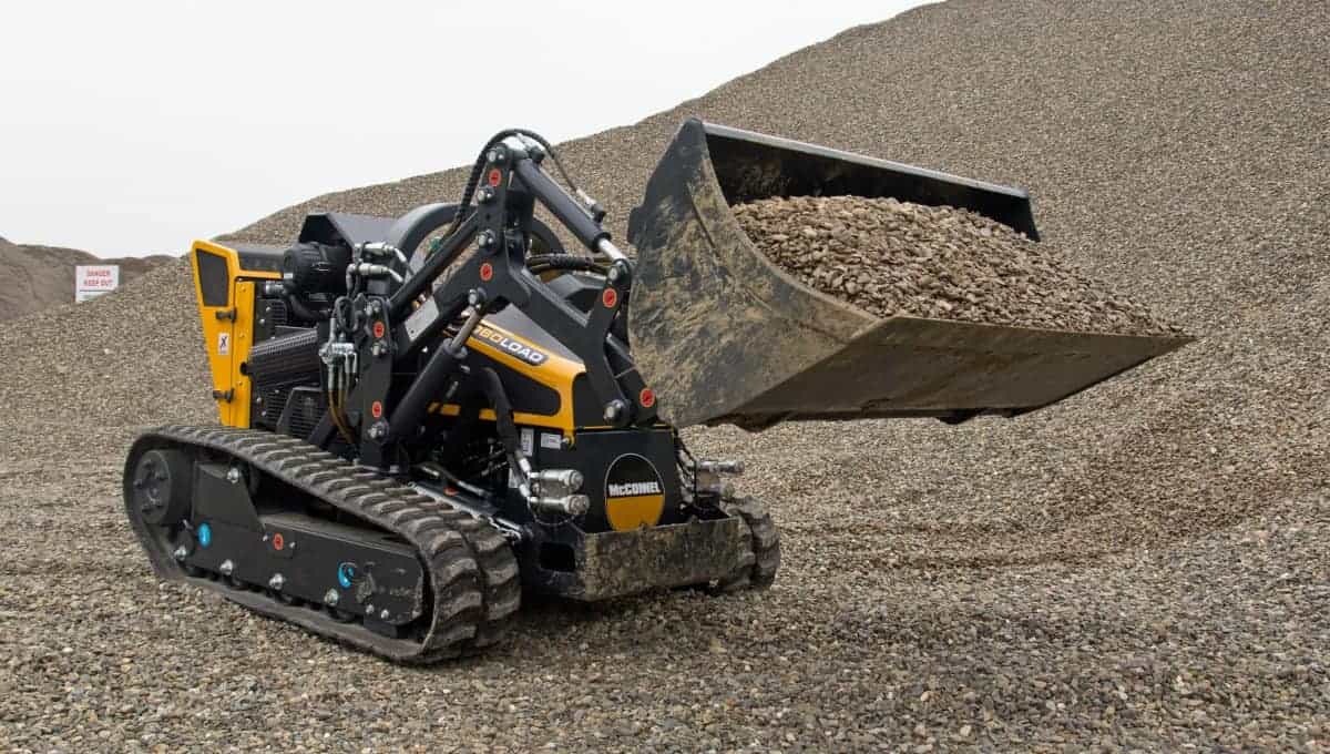 ROBO bucket in action with loader