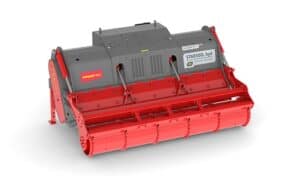 Star SOil hyd seppi mulcher attachment for compact loaders in red