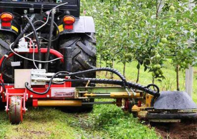 Seppi X Port accessories carrier attached to tractor