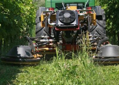 Seppi Port X accessories carrier in use between trees