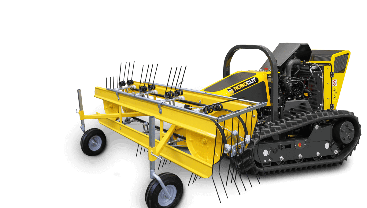 Robo Rake up close