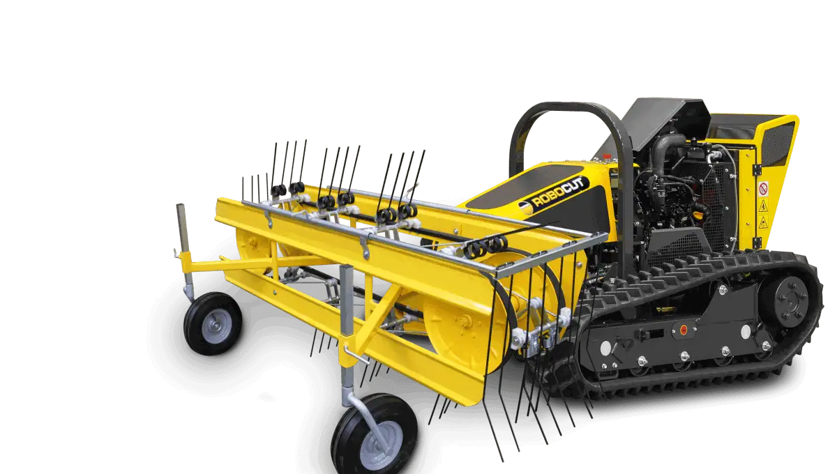 McConnel Robocut Rake Attachment | International Mowers Products