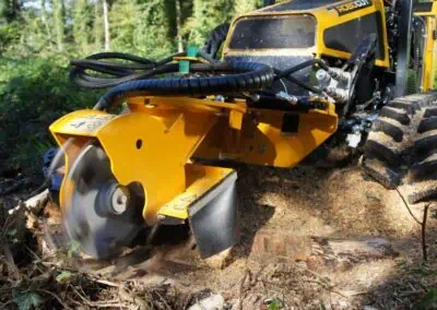 robo stump grinder up close from the front