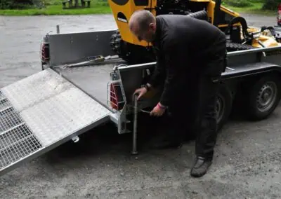 robo trailer getting loaded