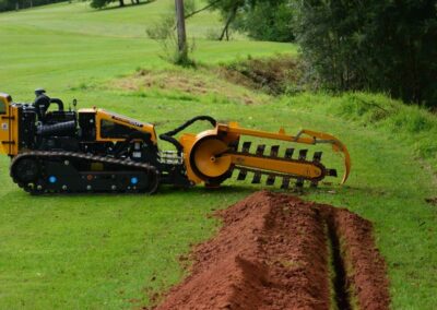 robo trencher in action