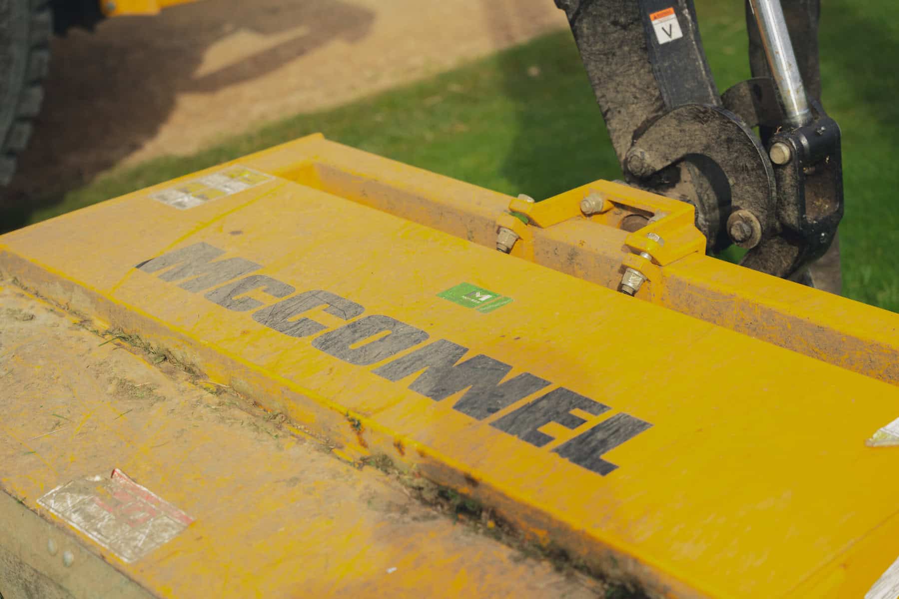 Huxley roadside service using the McConnel attachment on the tractor